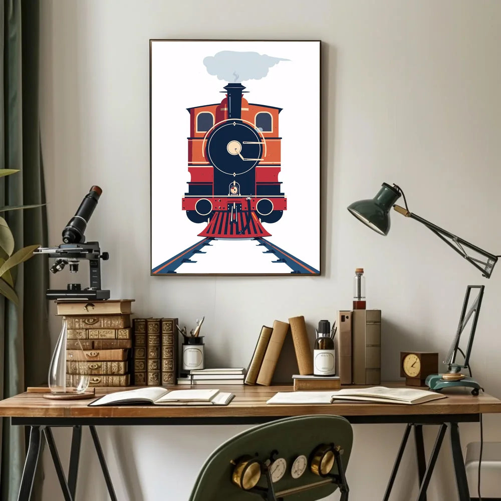 Vintage Adventure Travel Scene Poster