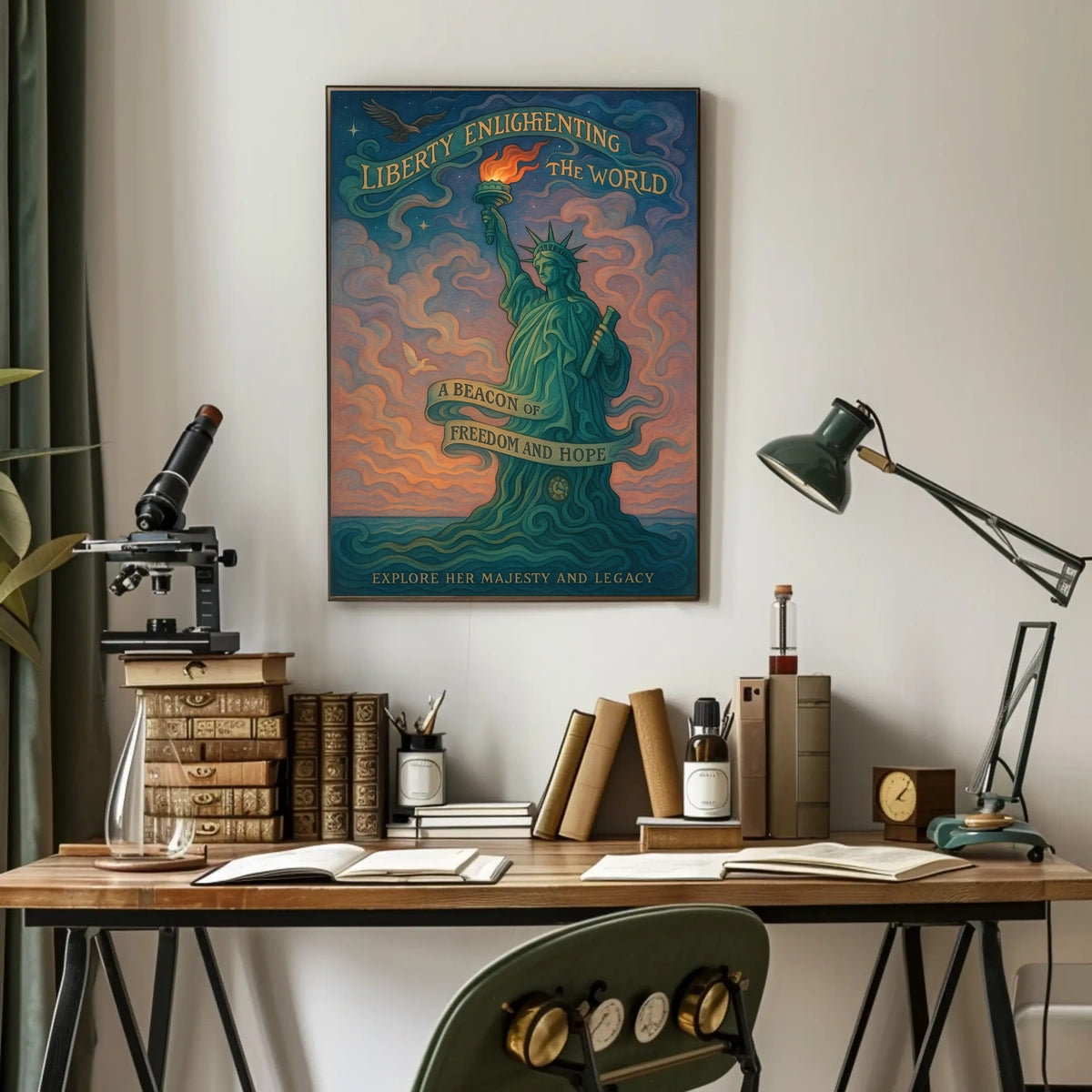 Liberty Enlightening the World Artistic Poster