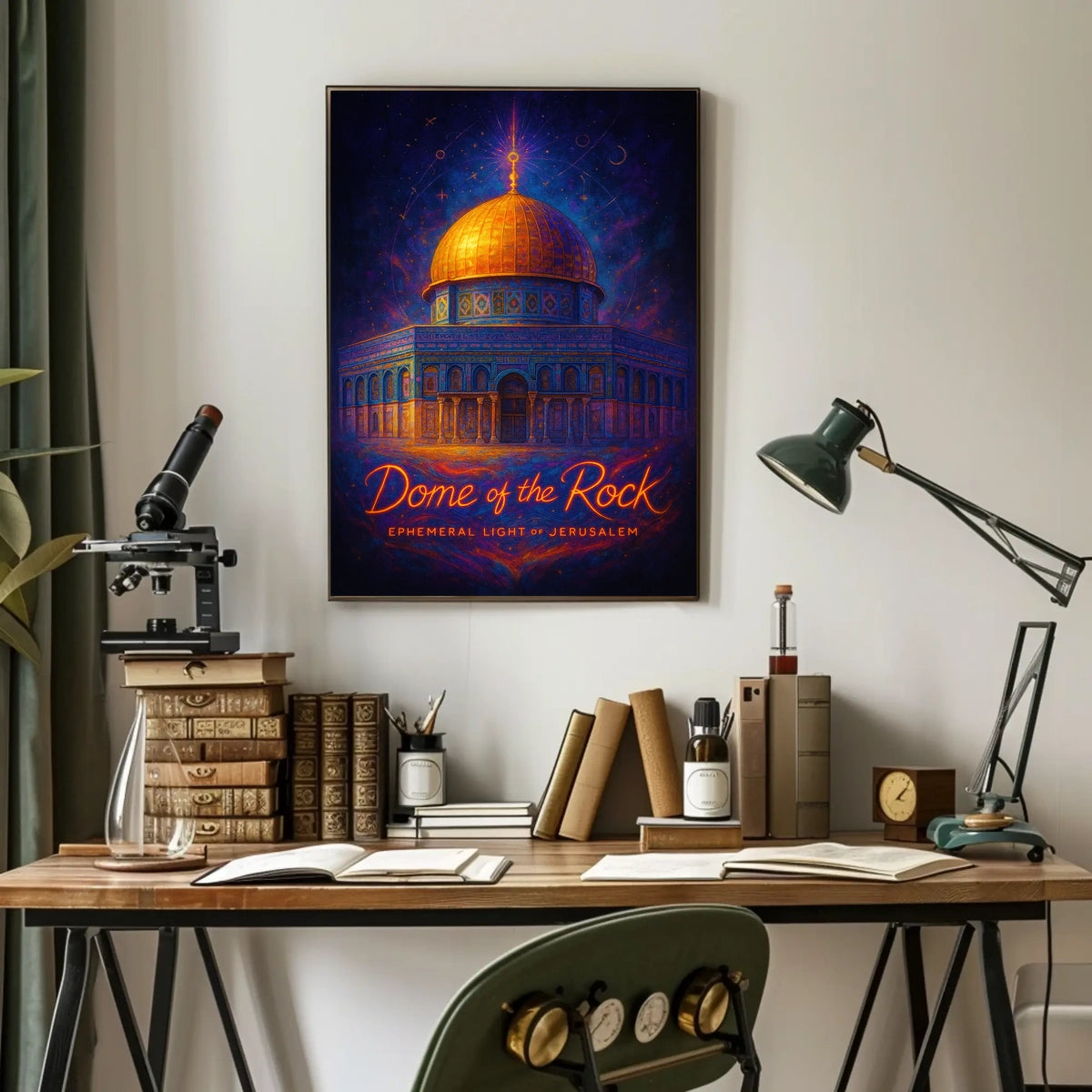 Dome of the Rock Ephemeral Light of Jerusalem Poster