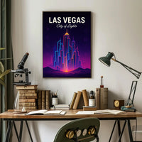 Las Vegas City of Lights Poster PosterGoat
