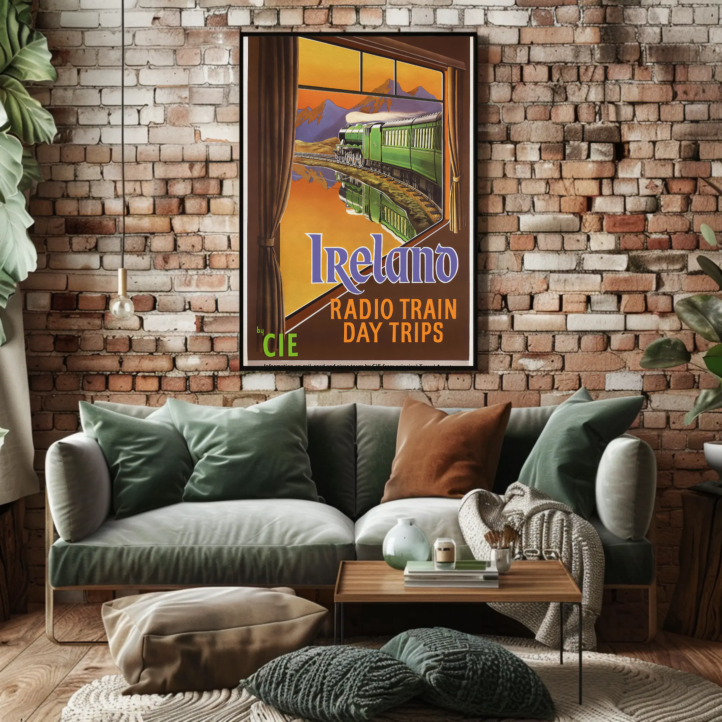 Vintage Poster - Ireland Radio Train Day Trips