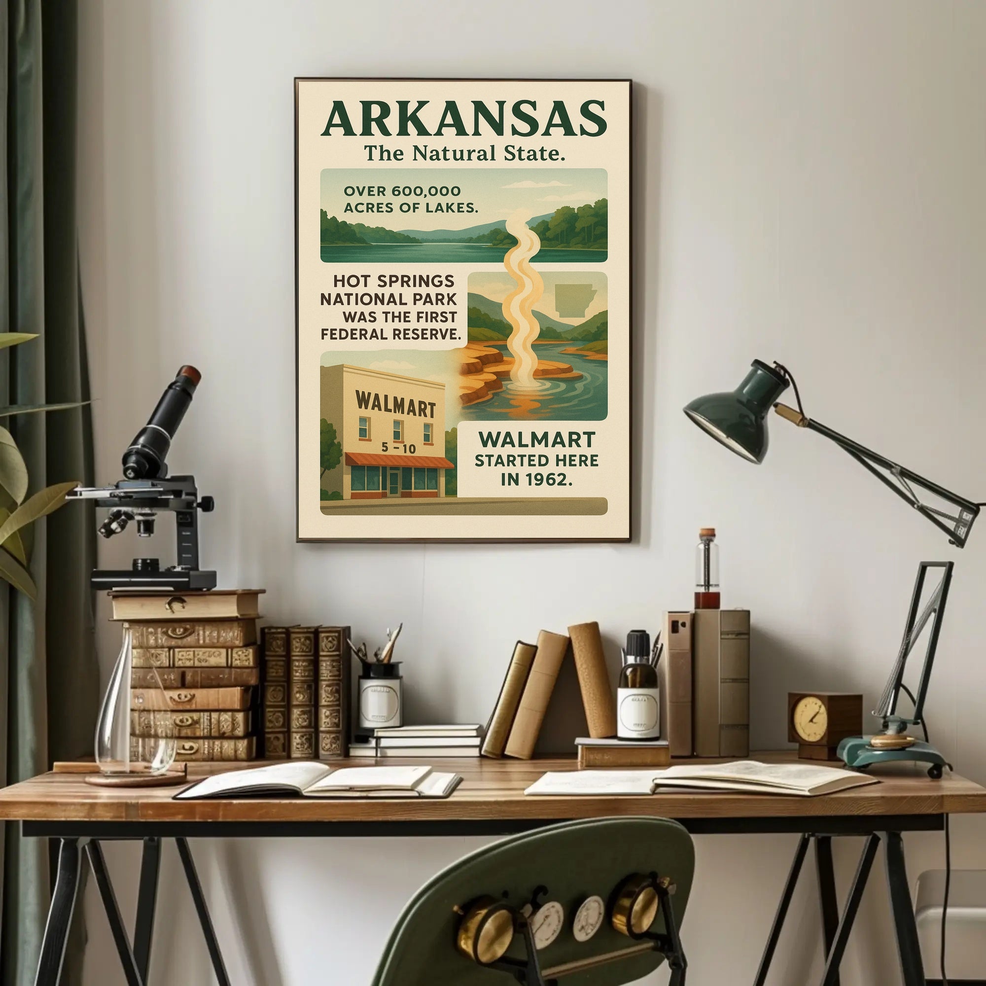 Arkansas The Natural State Poster