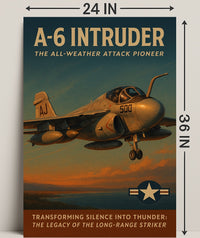 A-6 Intruder Vintage Military Recruitment Poster