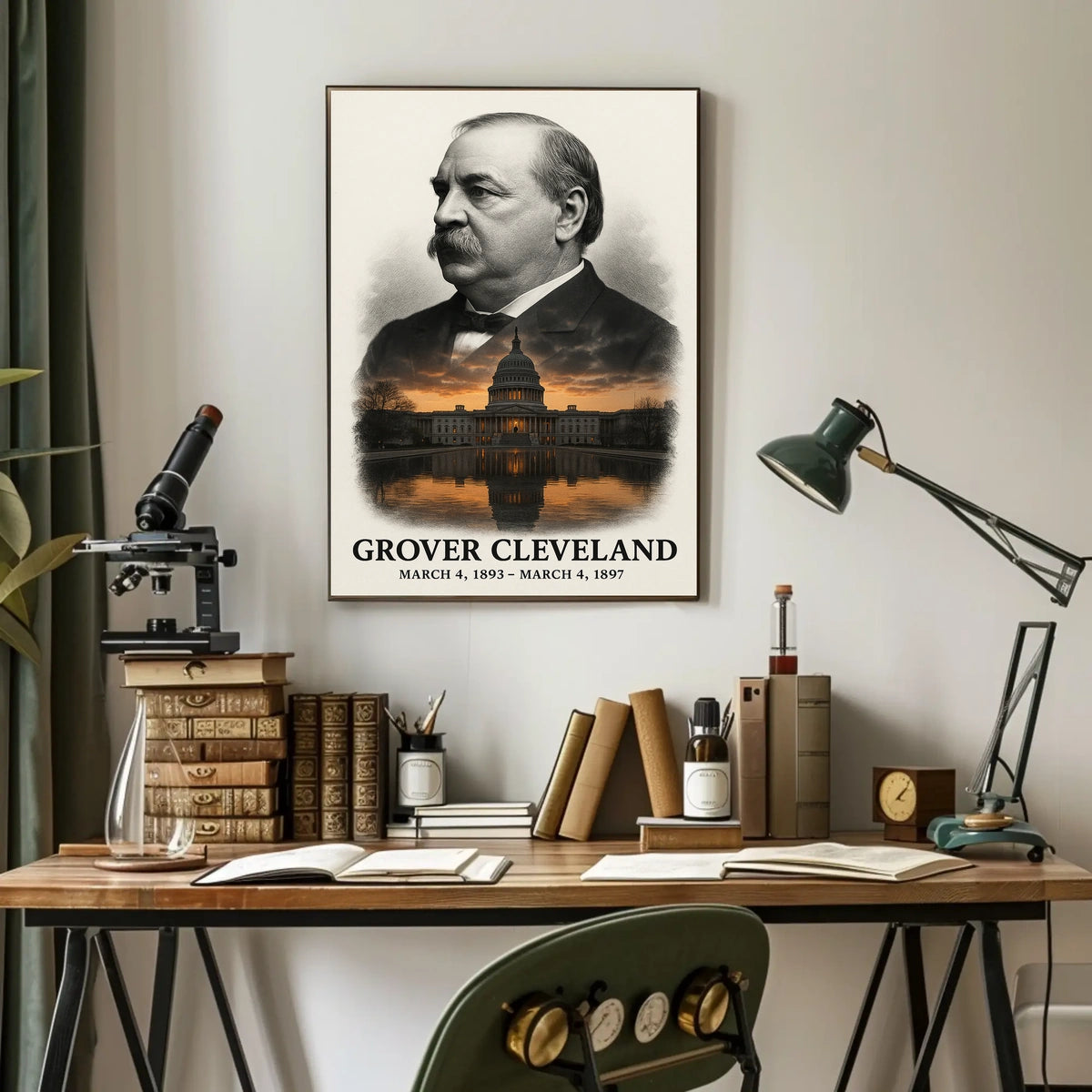 Grover Cleveland 24th President of the United States Reflections Poster