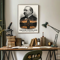 Grover Cleveland 24th President of the United States Reflections Poster