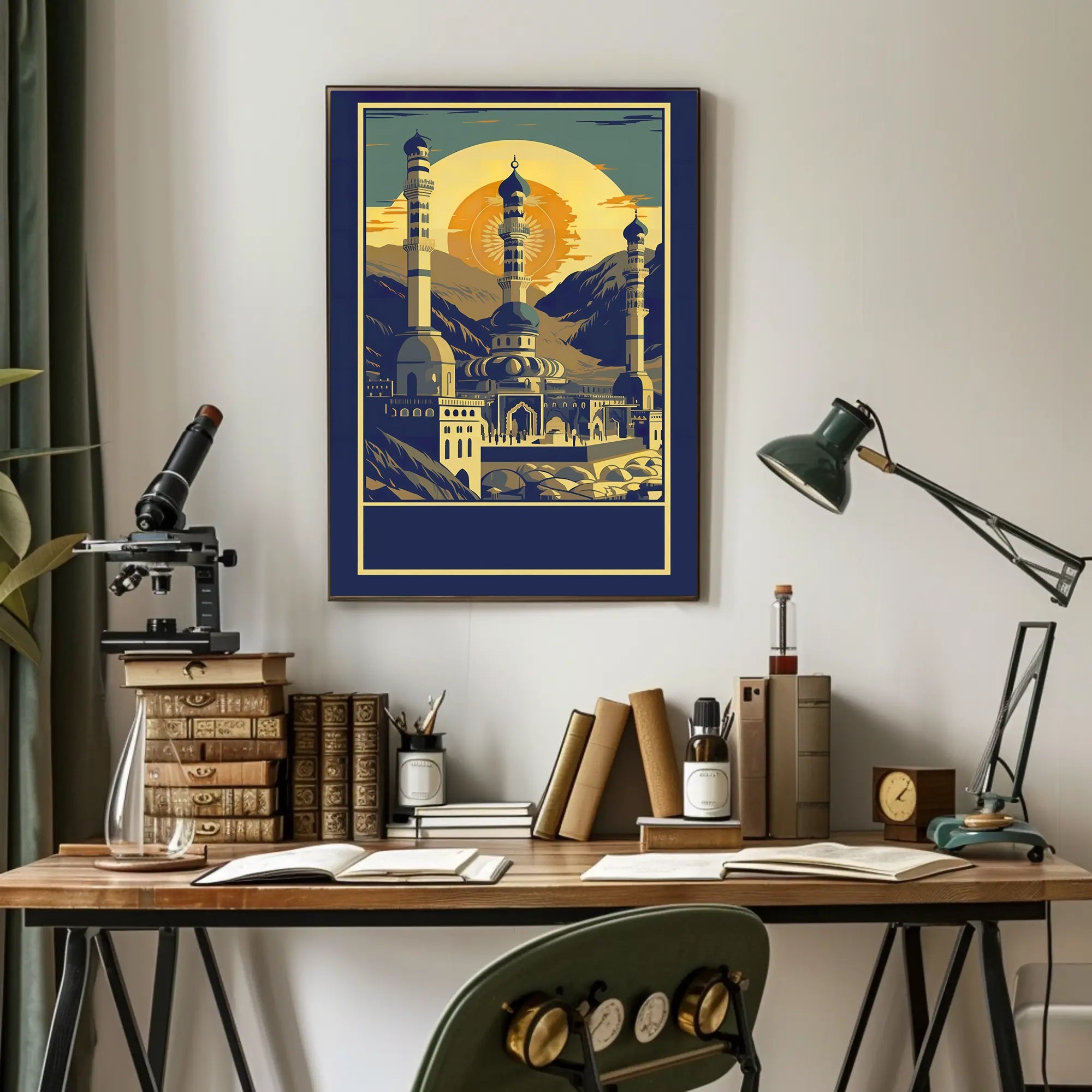 Majestic Mosque at Sunset Poster