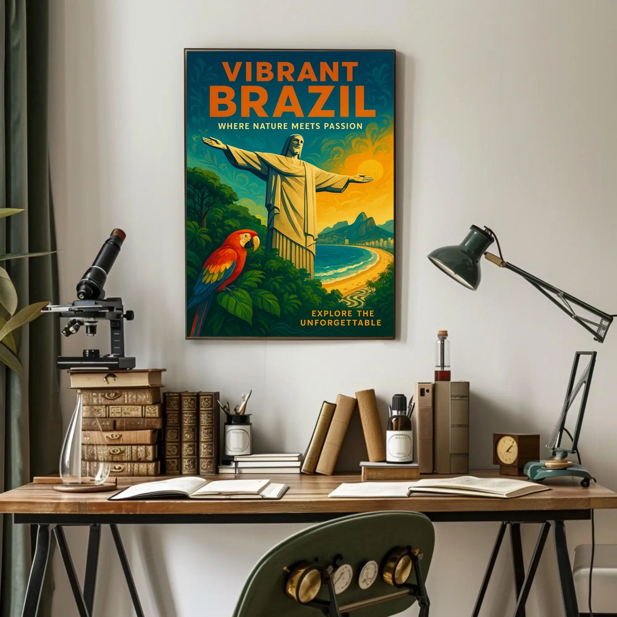 Vibrant Brazil Where Nature Meets Poster