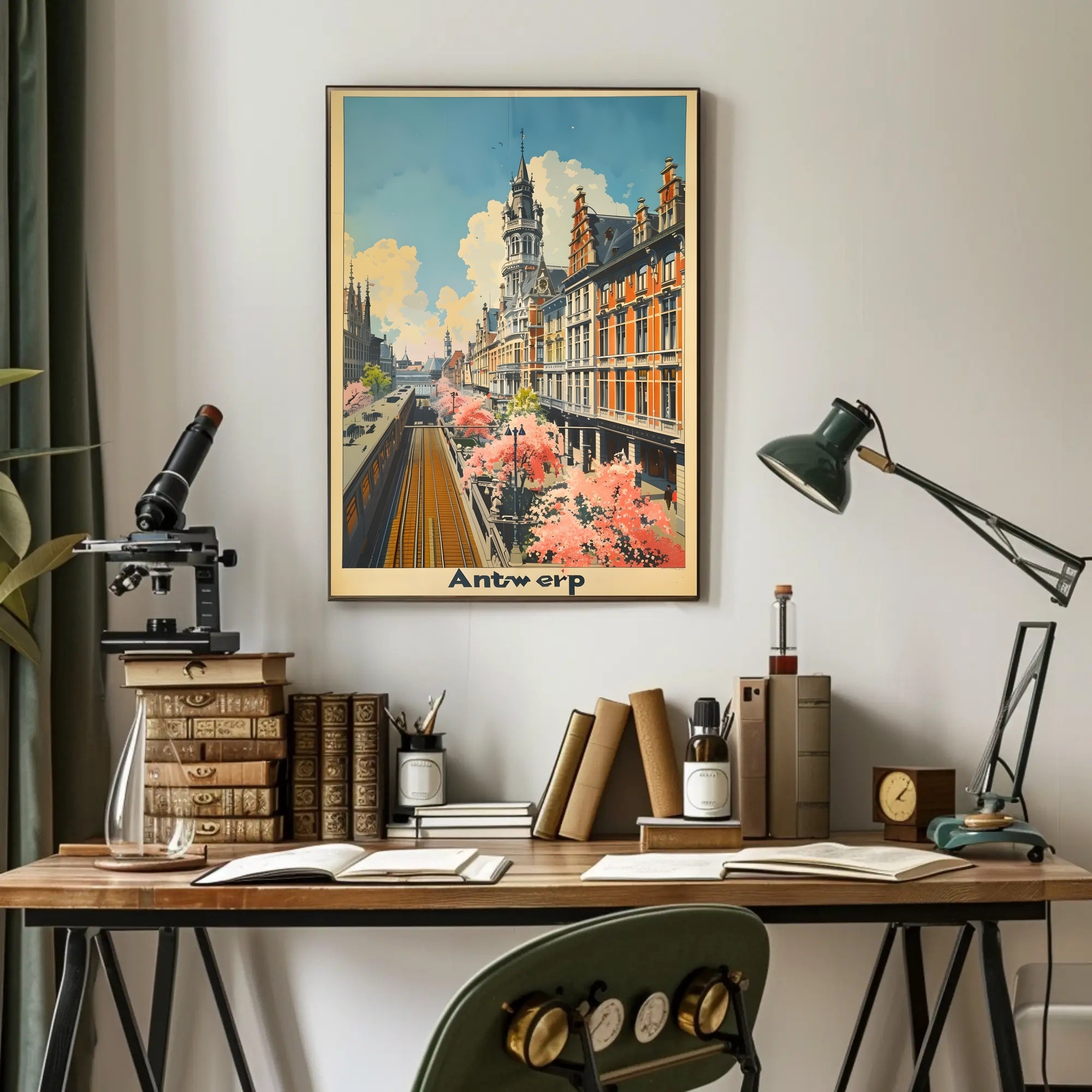 Springtime in Antwerp Poster