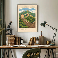 The Great Wall of China Travel Scenic Poster