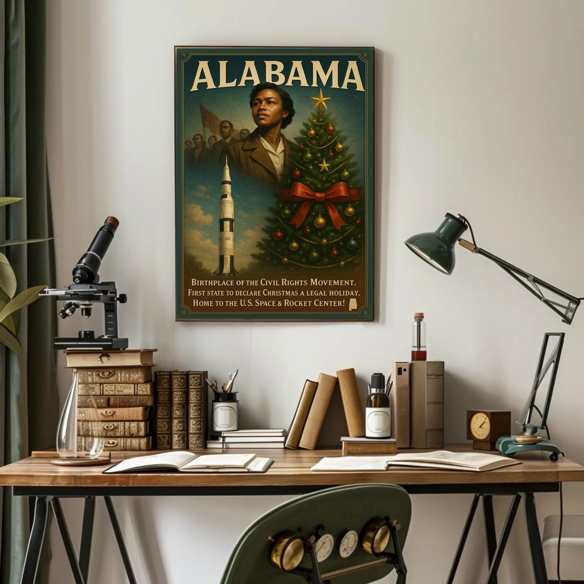 Alabama A Historical And Cultural Poster