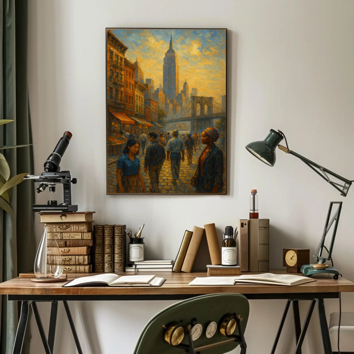 NYC Skyline Poster City Of Dreams Sunset Glow For City Folk