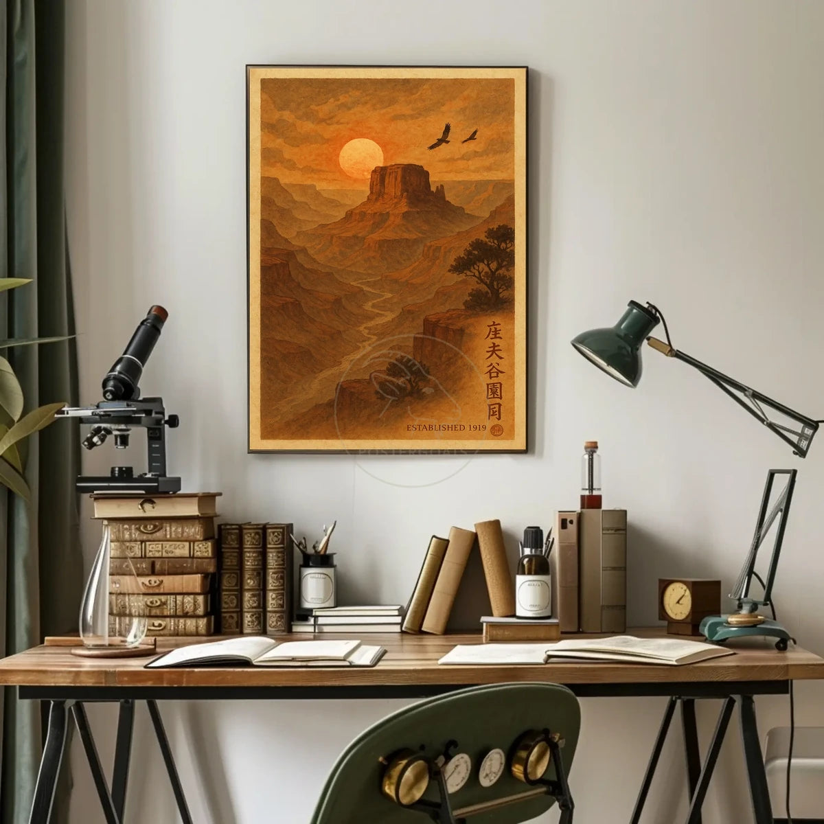 Serene Sunset Canyon Adventure Travel Poster