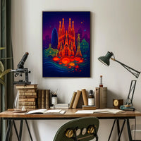 Barcelonas Iconic Landmarks Poster