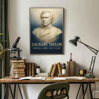 Zachary Taylor Presidential Term Poster PosterGoat
