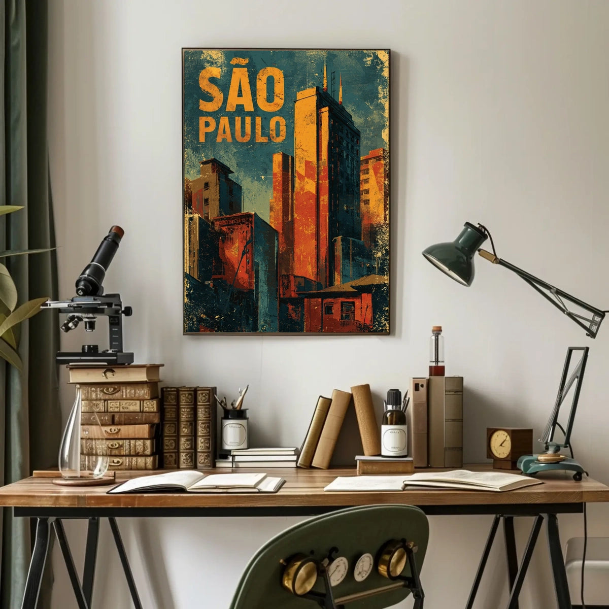 São Paulo Cityscape Poster
