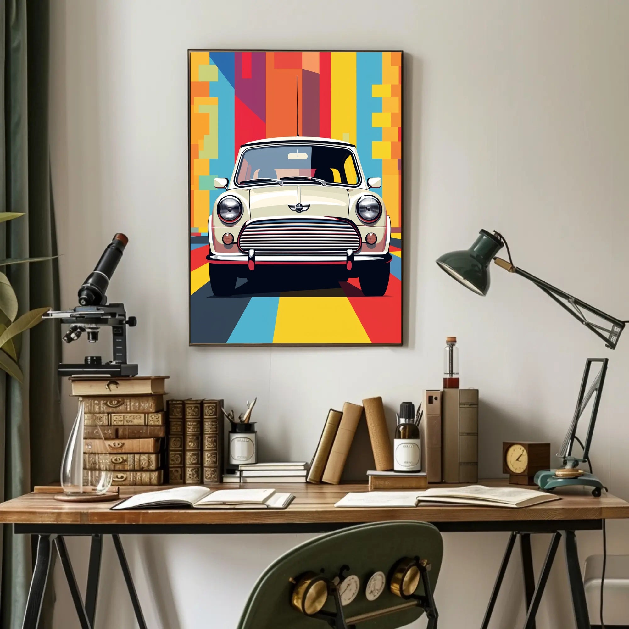 Retro Car Vibes Poster PosterGoat