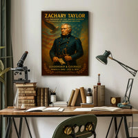 Zachary Taylor Vintage Patriotic Historical Poster
