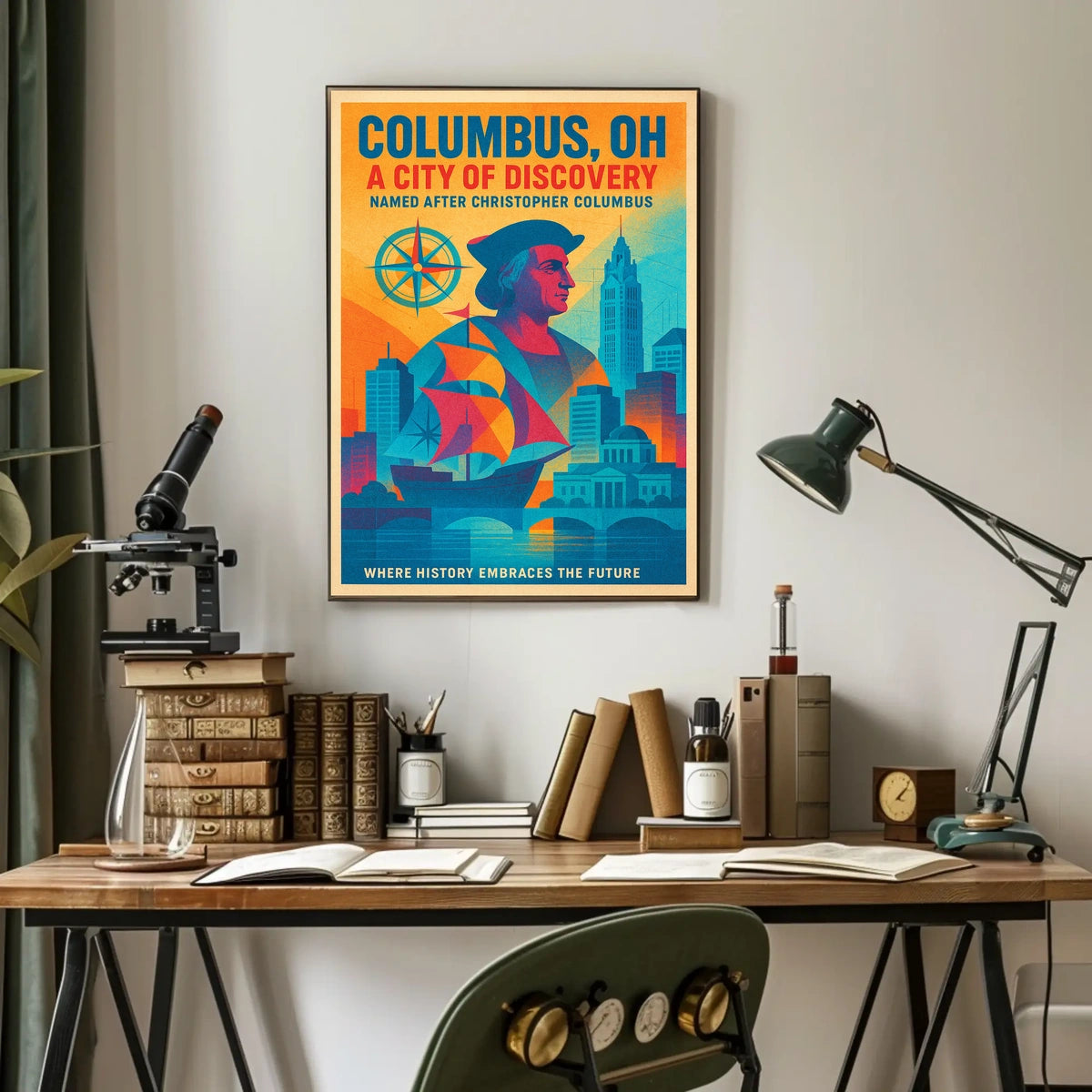 Columbus, OH A City of Discovery Poster