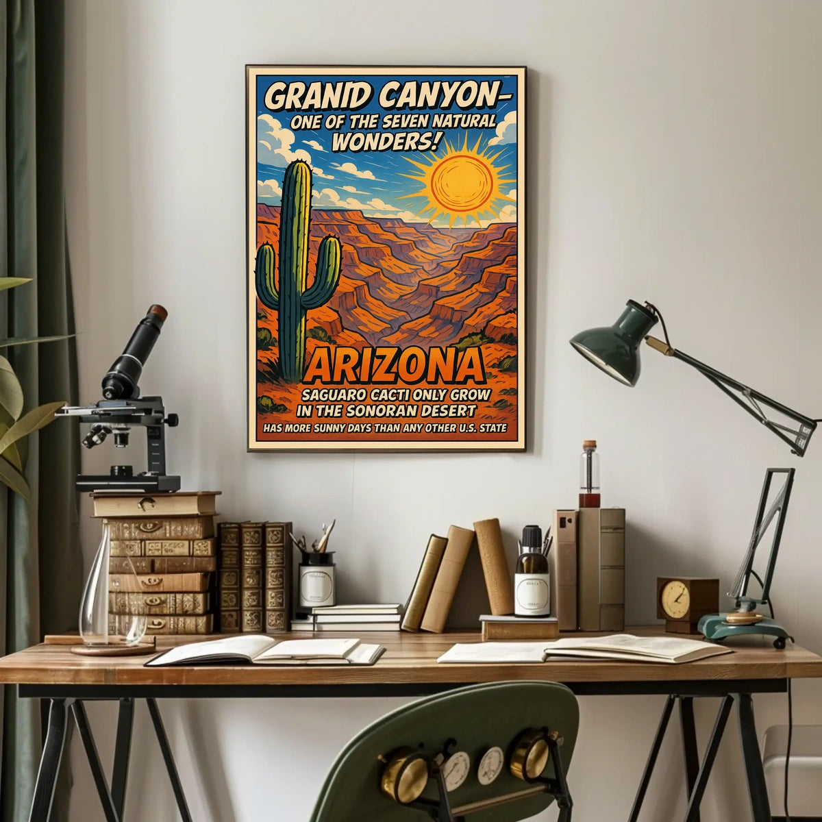 Arizona Land of Natural Wonders Poster