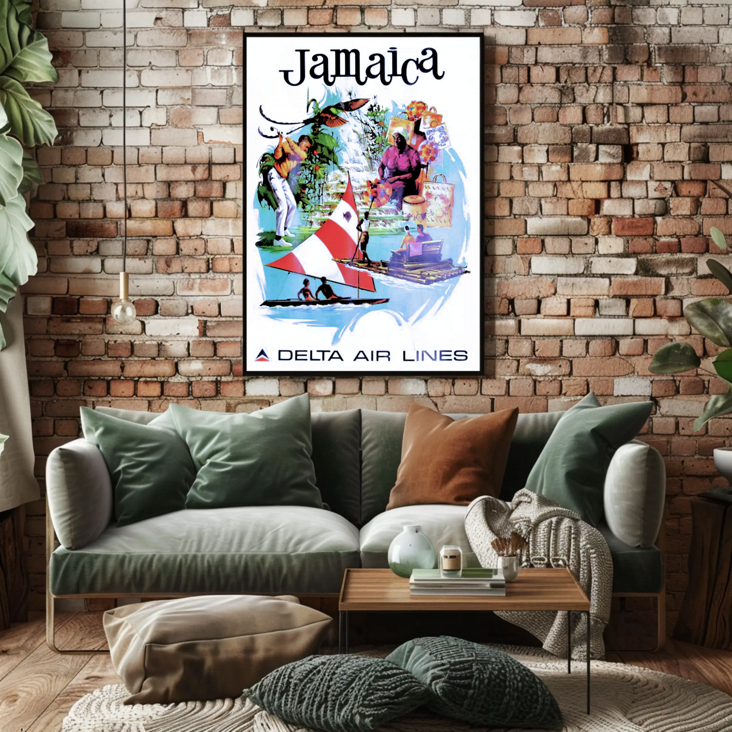 Jamaica Vintage Poster - Delta Air Lines
