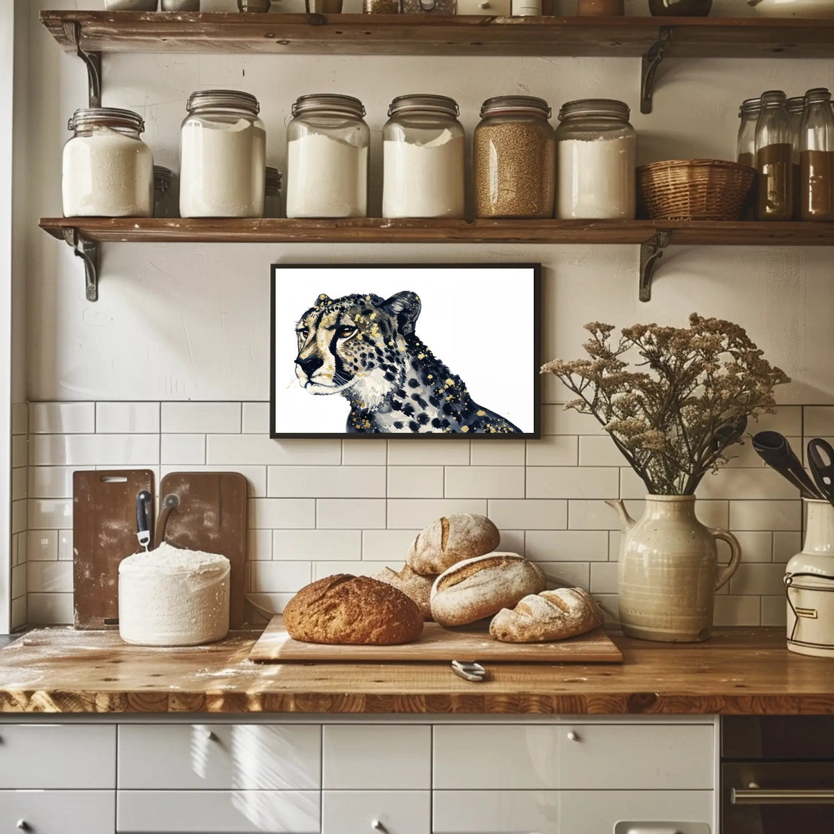 Majestic Cheetah Art Poster