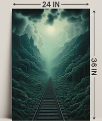 Journey Through The Misty Mountains Poster