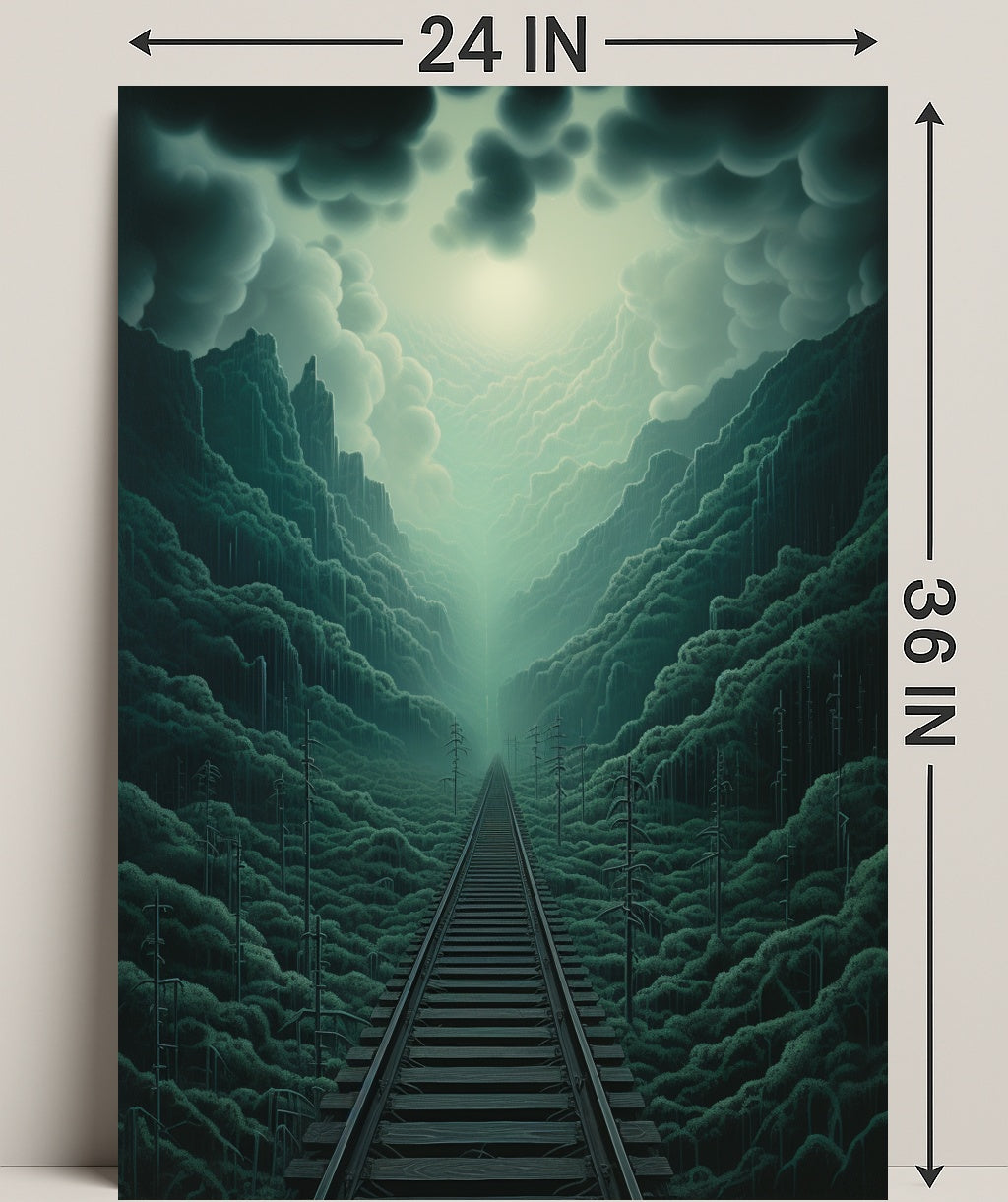 Journey Through The Misty Mountains Poster