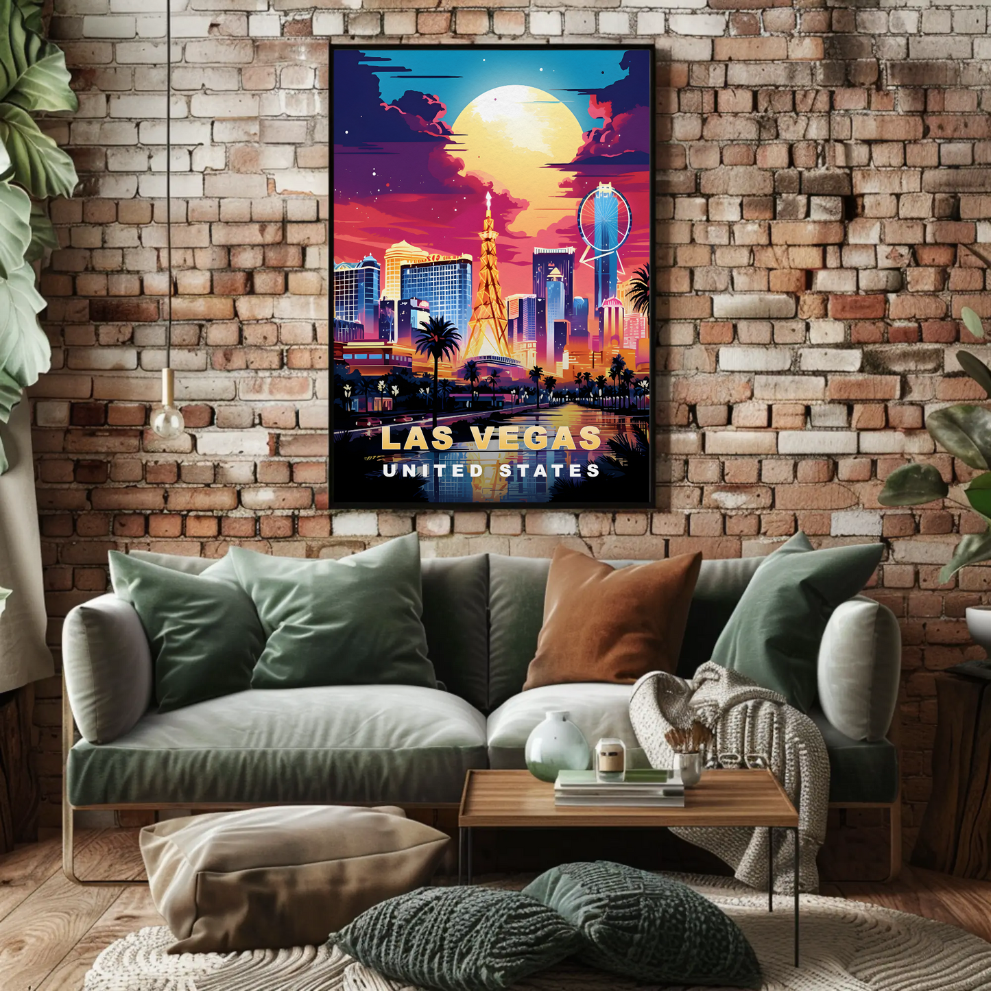 Las Vegas Vintage Travel Poster