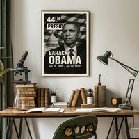 Barack Obama 44th President of the United States Digital Montaje Poster