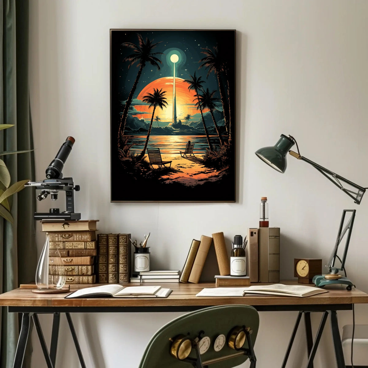 Cosmic Sunset Escape Poster