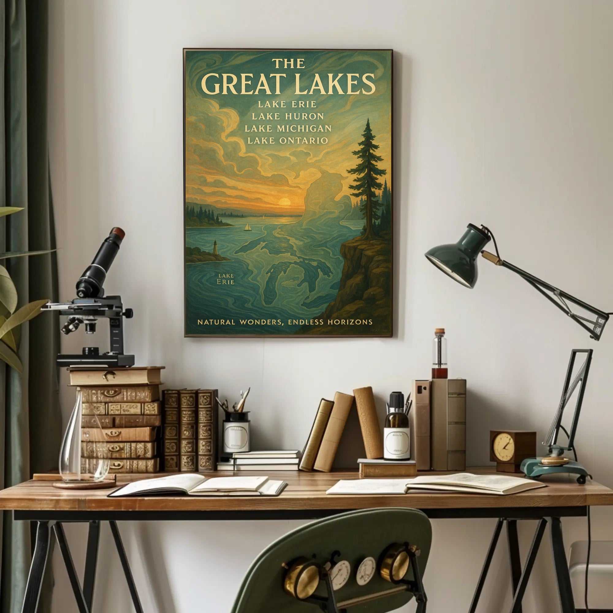 The Great Lakes Poster PosterGoat
