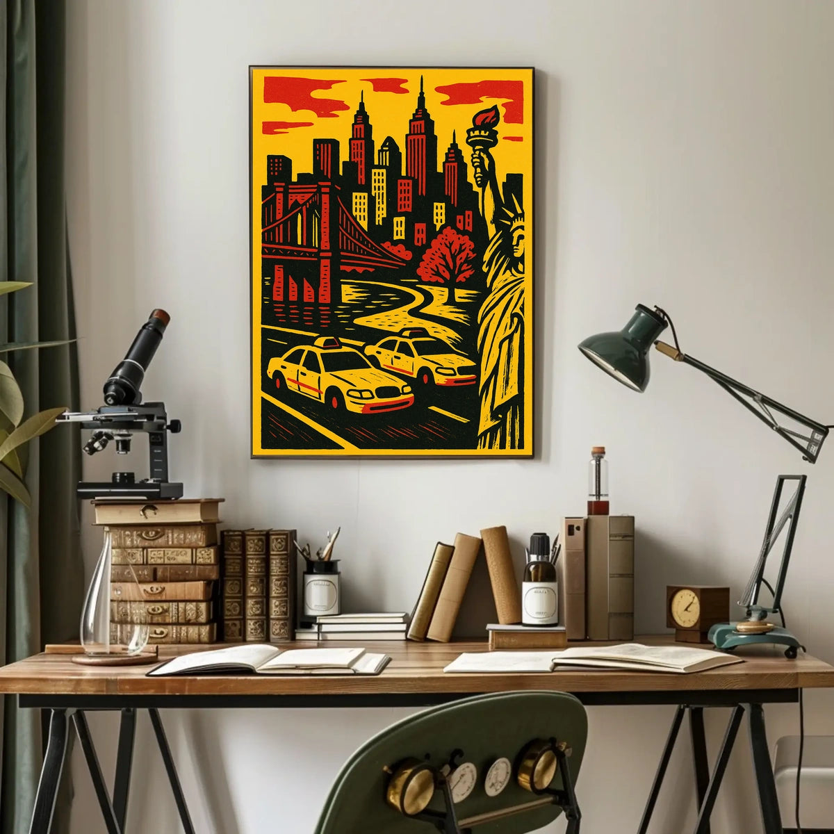 New York Vibes Poster For City Lovers Bold Wall Art