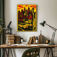 New York Vibes Poster For City Lovers Bold Wall Art