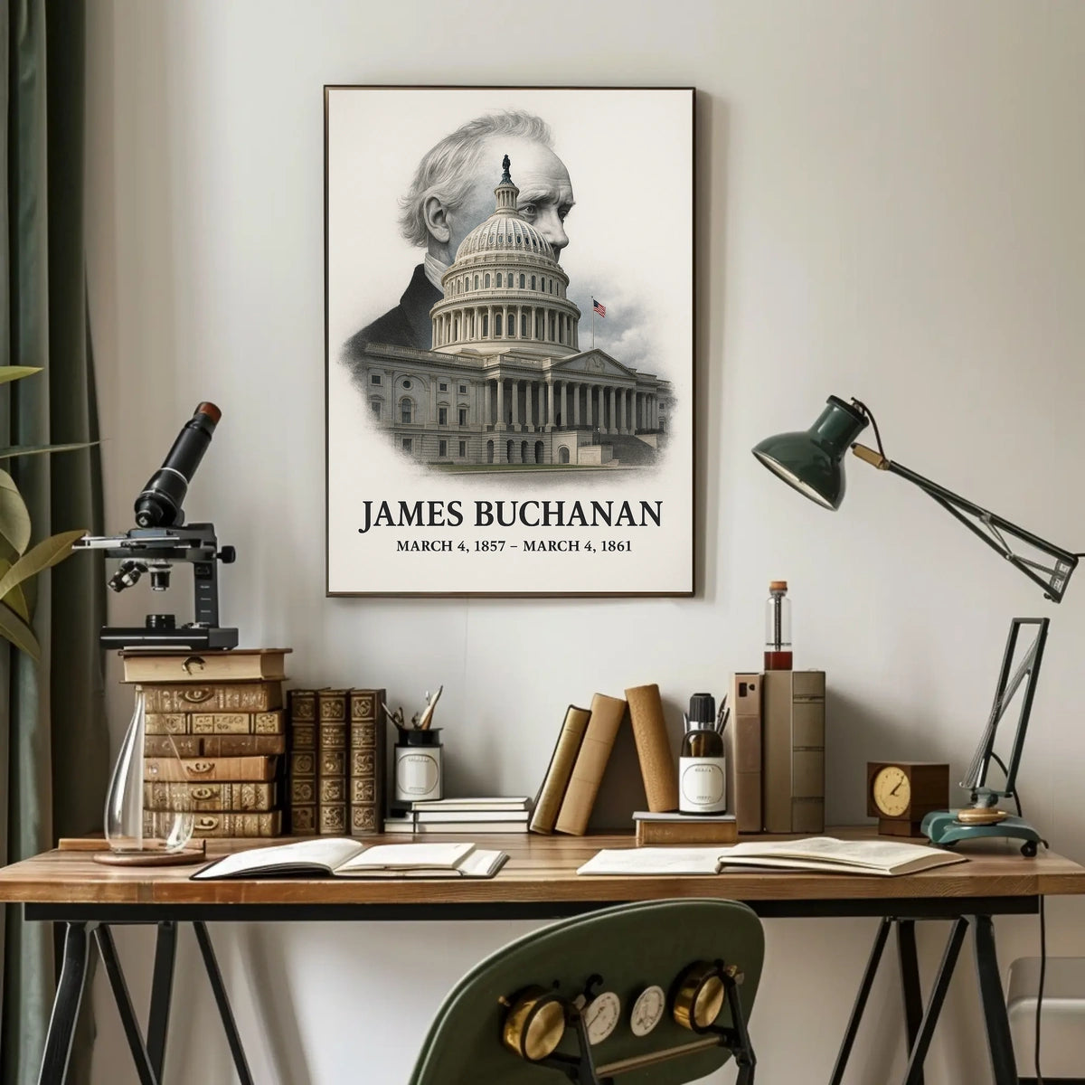 James Buchanan 15th President of the United States Reflections Poster