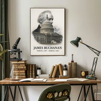 James Buchanan 15th President of the United States Reflections Poster