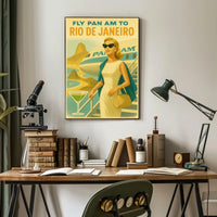 Fly Pan Am To Rio De Janeiro Poster