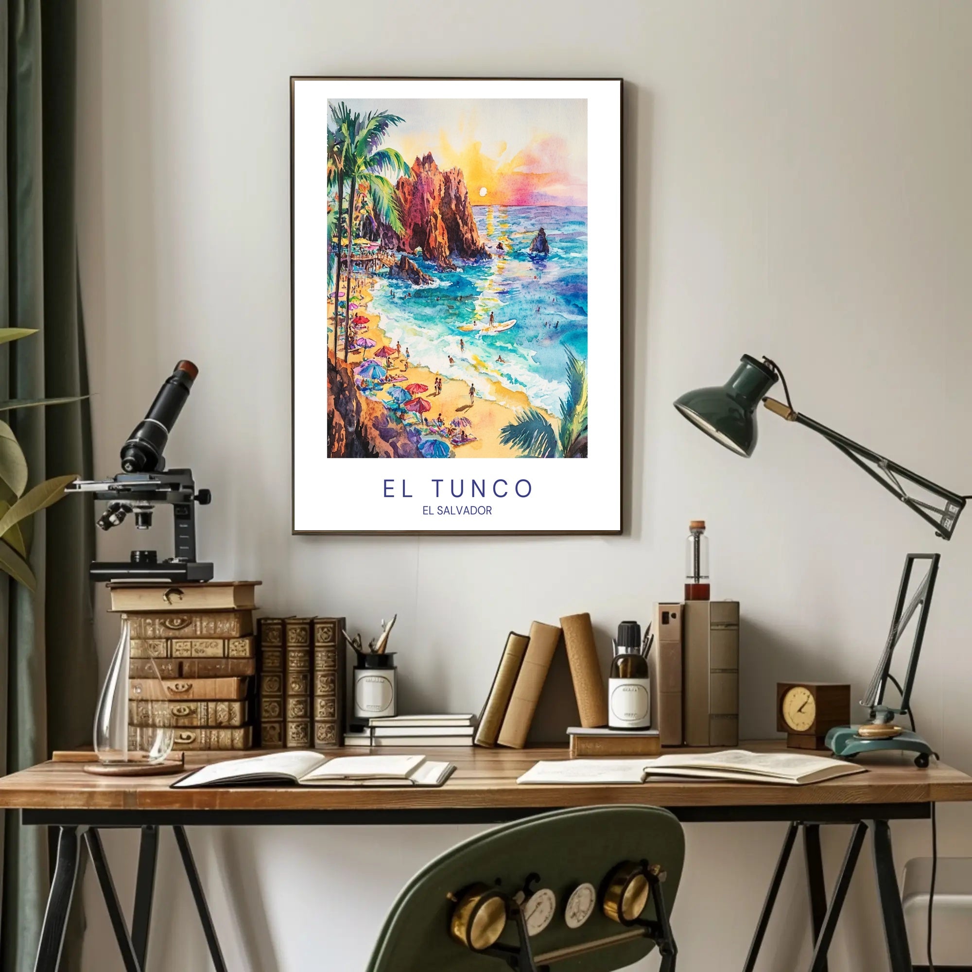 El Tunco Beach Paradise Poster PosterGoat