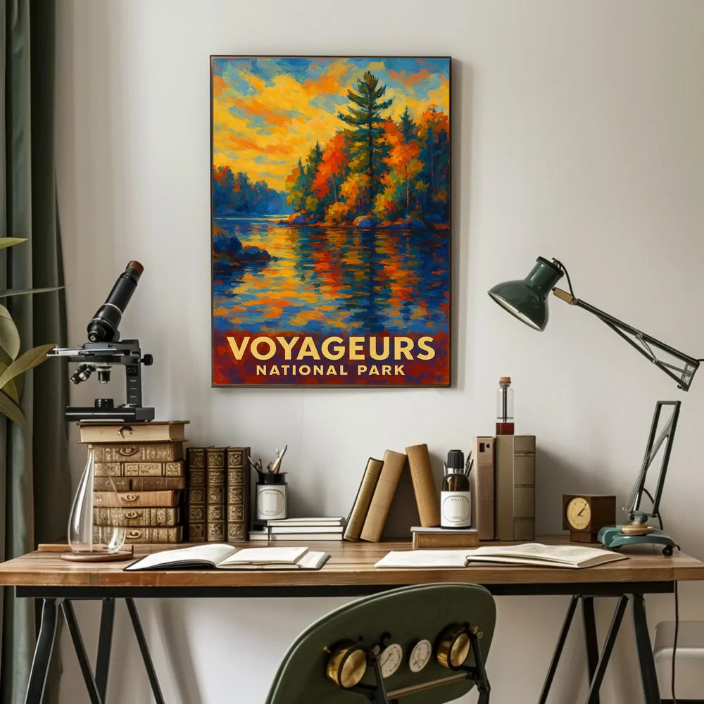 Abstract Voyageurs Poster Minimalist Travel Wall Art Home