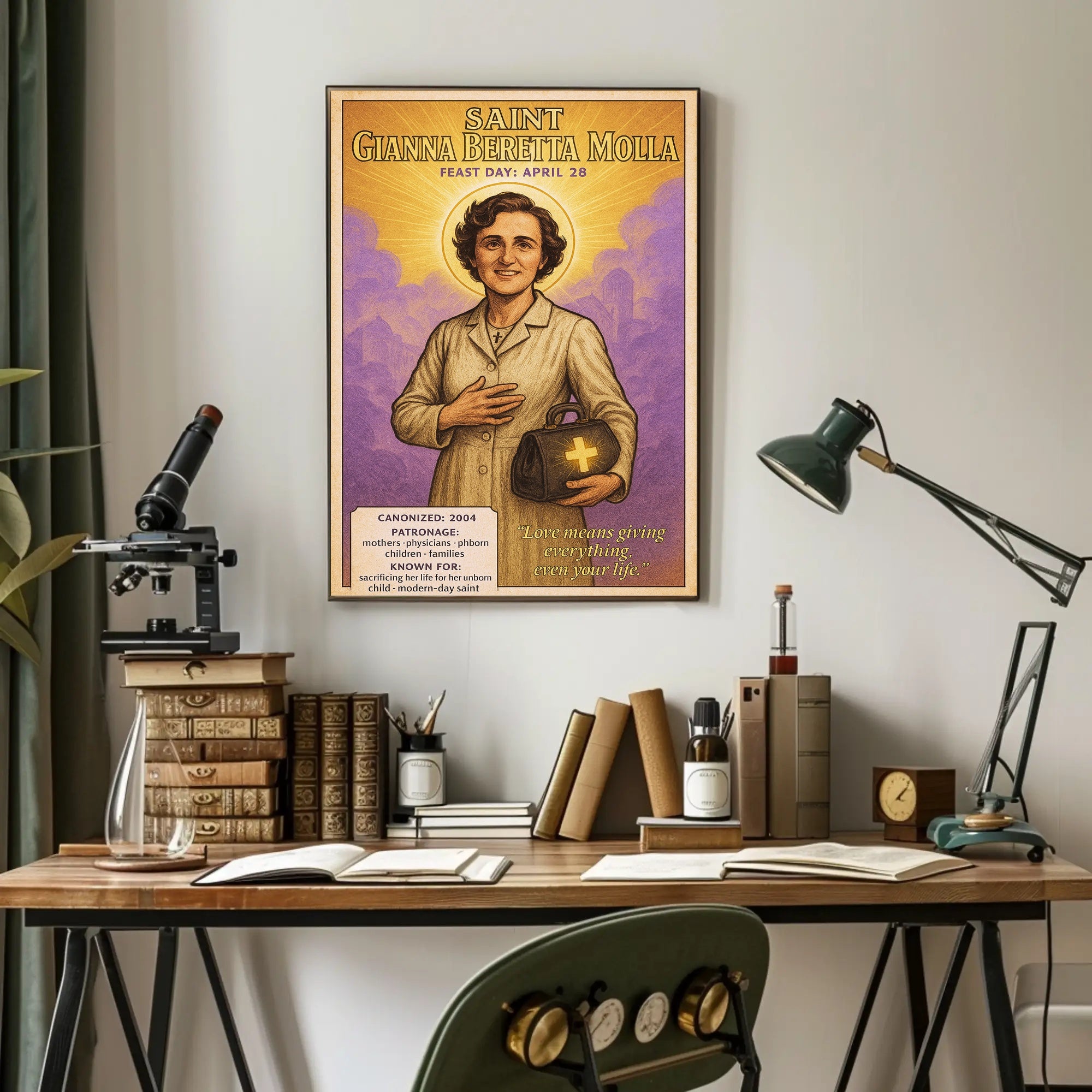 Saint Gianna Beretta Molla Poster PosterGoat