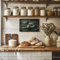 Dramatic Sailing Adventure Under Moonlit Skies Poster