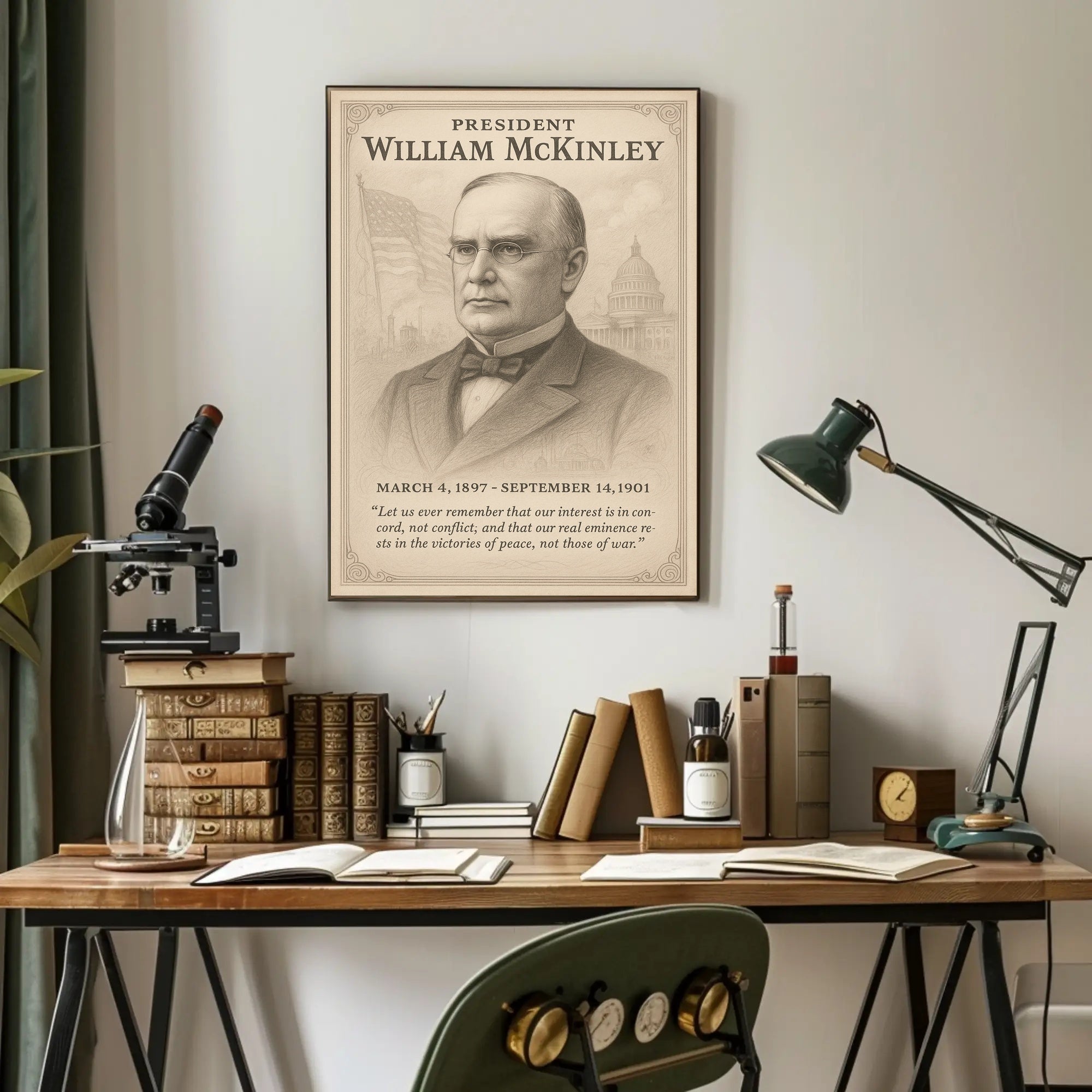 William McKinley Presidency Commemoration Poster PosterGoat