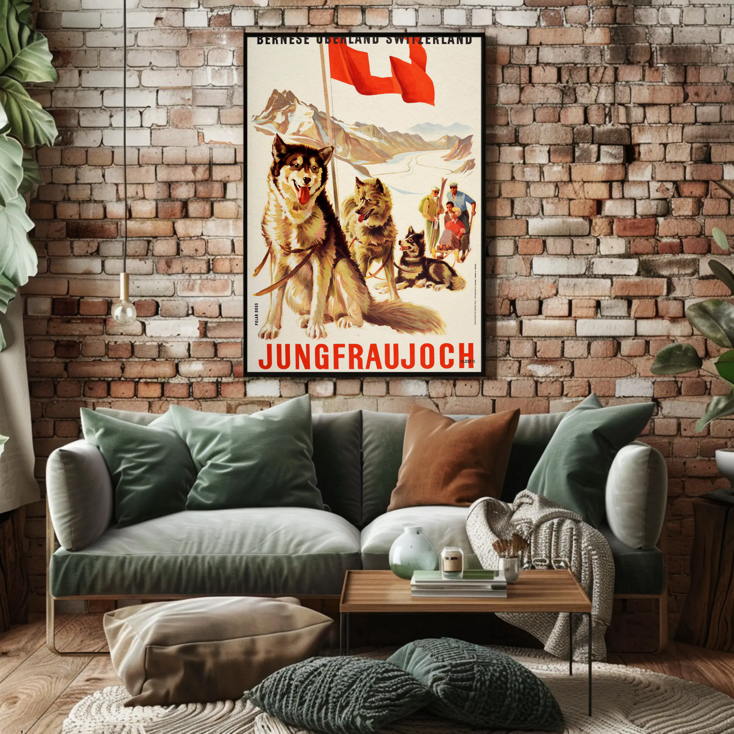 Jungfraujoch Jungfrau Railway Vintage Poster