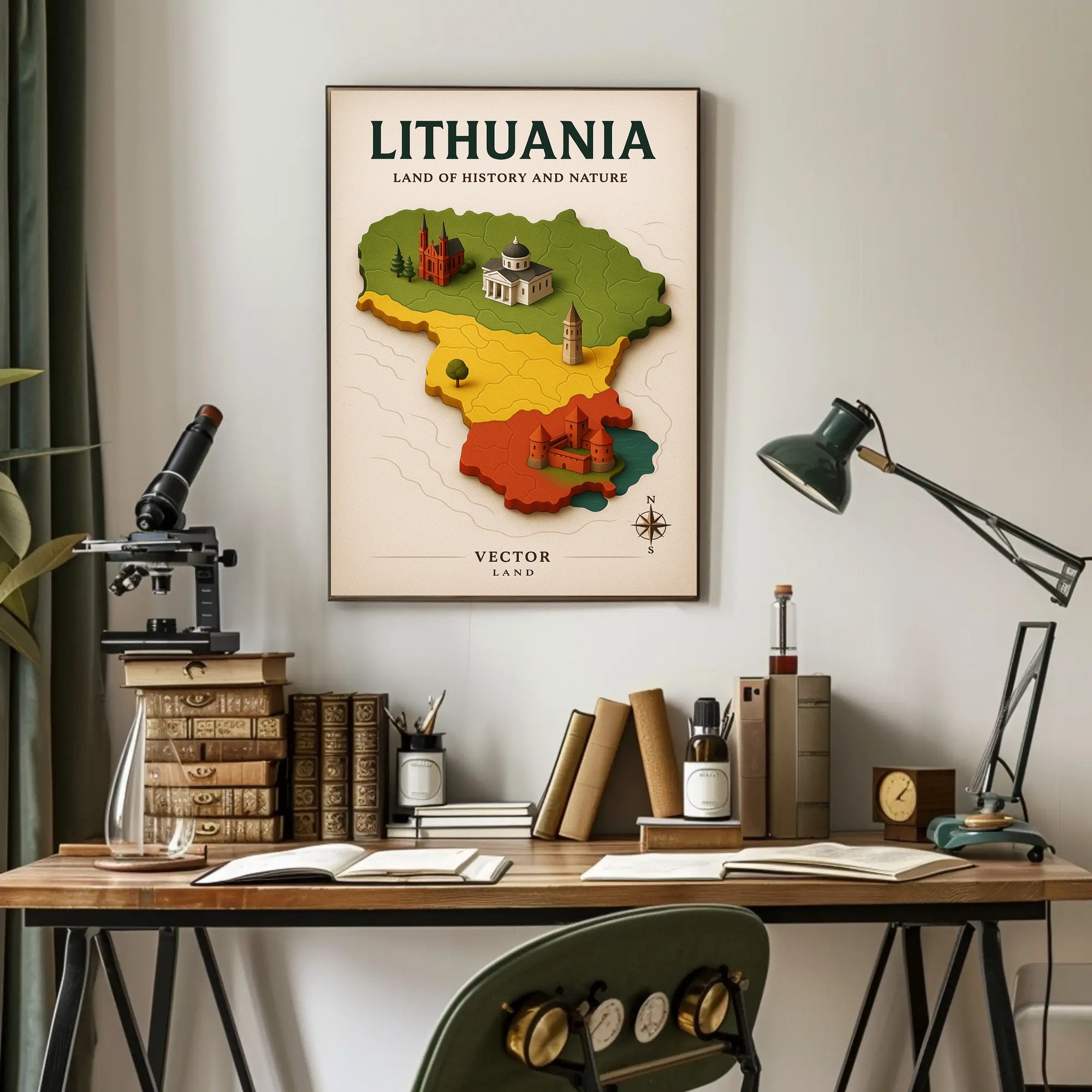 Lithuania Land of History and Nature Poster PosterGoat