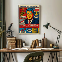 Bill Clinton The Pop Art Presidency Poster