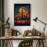 Toronto Skyline Art Poster