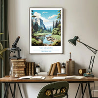 Yosemite National Park Landscape Poster