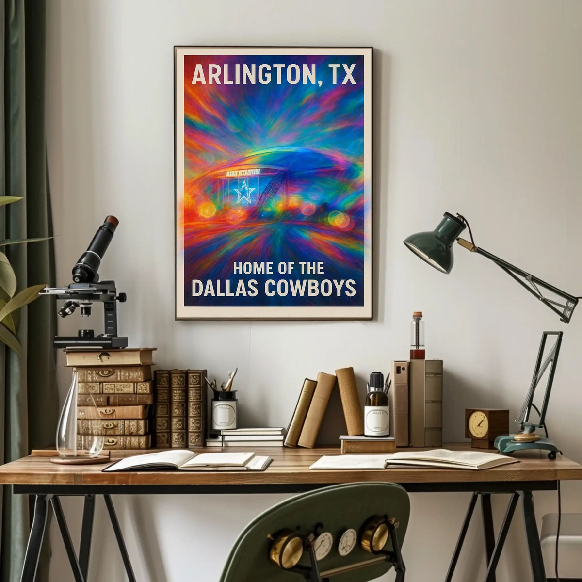 Arlington, TX Home of the Dallas Cowboys Poster