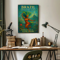 Brazil A Tapestry Of Culture And Poster