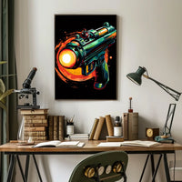 Futuristic Blaster Art Poster