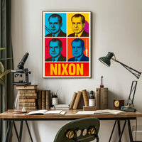 Nixon Retro Pop Art Political Propaganda Poster